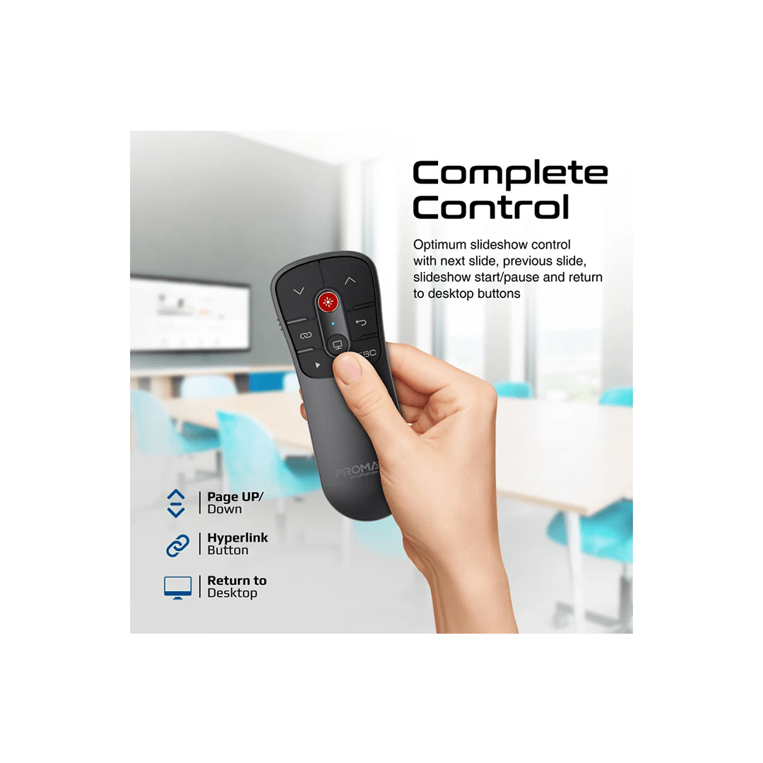 Promate ProPointer Universal Intuitive Wireless Presenter in Qatar Promate ProPointer Universal Intuitive Wireless Presenter in Qatar